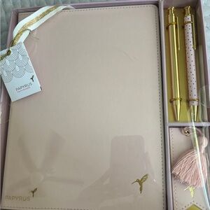 Papyrus Pink and Gold Office Stationery Set